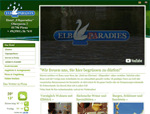 Tablet Screenshot of hotel-elbparadies.de